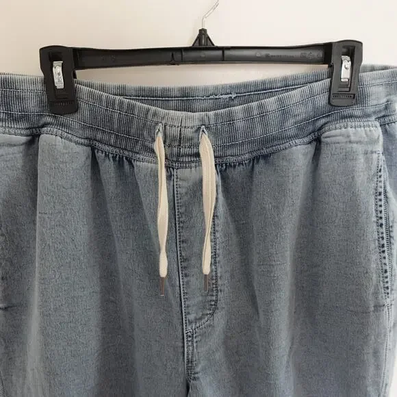 Aerie Soft Landing Pull On Trouser Medium Wash Womens L Loungewear Boho Comfort - Picture 7 of 12